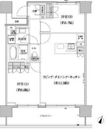 パークハビオ渋谷本町レジデンス 720 間取り図