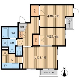 元麻布フォレストプラザ2 302 間取り図