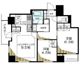 パークタワー池袋イーストプレイス 10階 間取り図