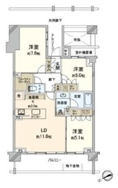 ザ・パークハウス大崎 2階 間取り図