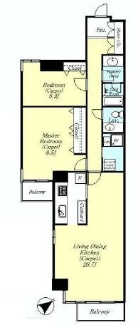 六番町ガーデン 4階 間取り図