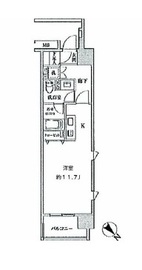 クリオ五反田 1108 間取り図