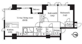 グレンパーク駒場 6階 間取り図