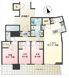 ブリリアタワー池袋 31階 間取り図