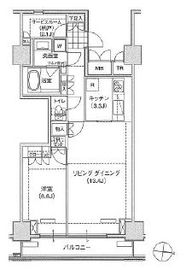 ブリリアイスト東雲キャナルコート 1027 間取り図