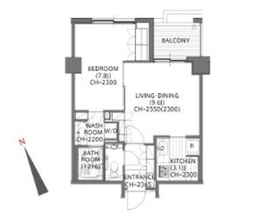 六本木ヒルズレジデンス A棟 6階 間取り図