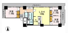 品川シーサイドビュータワー2 510 間取り図