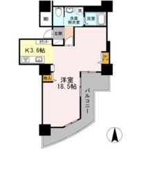 品川シーサイドビュータワー2 2703 間取り図