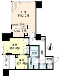 大崎ウエストシティタワーズ ウエスト 15階 間取り図