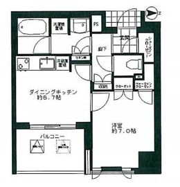 アトラス池尻レジデンス 4階 間取り図