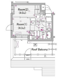 ガーラ・ヴィスタ武蔵小山 5階 間取り図
