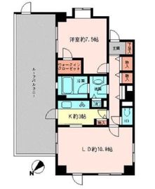 コロネード市ヶ谷 611 間取り図