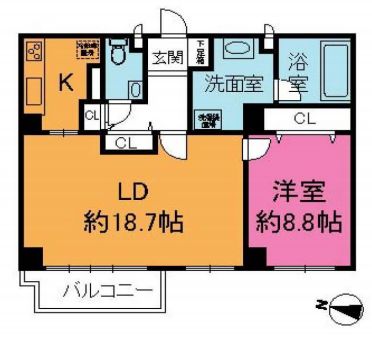 広尾ガーデンヒルズ 12階 間取り図