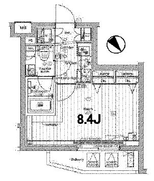 THE HOUSE 赤坂檜町 1階 間取り図