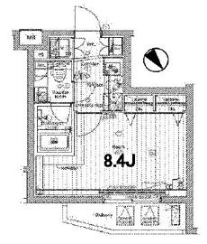 プレミアムキューブM赤坂檜町 1階 間取り図