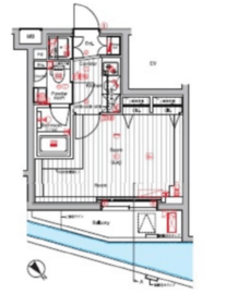 プレミアムキューブM赤坂檜町 地下1階 間取り図