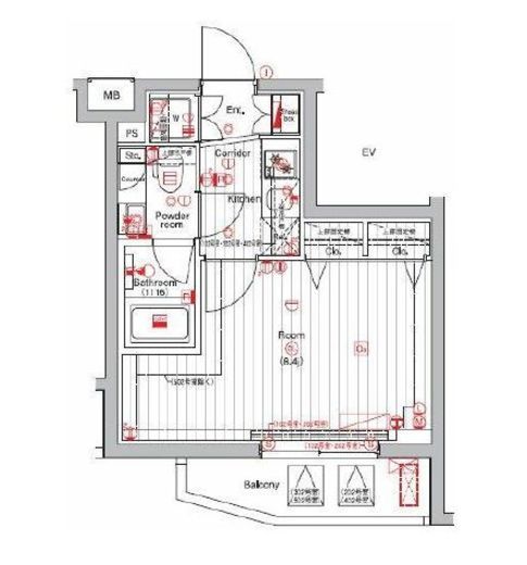 THE HOUSE 赤坂檜町 3階 間取り図