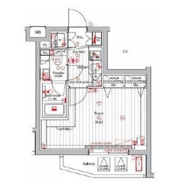 THE HOUSE 赤坂檜町 3階 間取り図