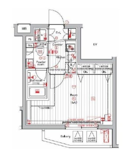 THE HOUSE 赤坂檜町 5階 間取り図