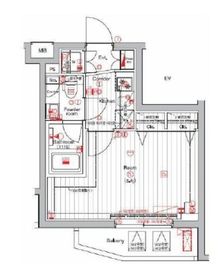 THE HOUSE 赤坂檜町 5階 間取り図