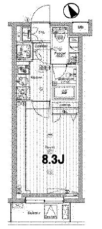 THE HOUSE 赤坂檜町 3階 間取り図