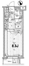 プレミアムキューブM赤坂檜町 3階 間取り図