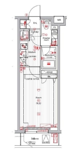THE HOUSE 赤坂檜町 3階 間取り図