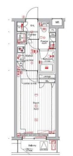 THE HOUSE 赤坂檜町 4階 間取り図