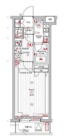 プレミアムキューブM赤坂檜町 4階 間取り図