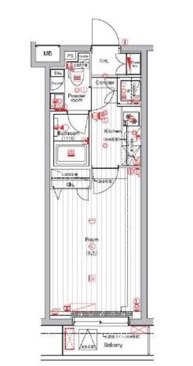 THE HOUSE 赤坂檜町 3階 間取り図