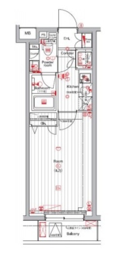 THE HOUSE 赤坂檜町 4階 間取り図