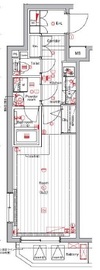 プレミアムキューブM赤坂檜町 4階 間取り図