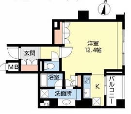 パークアクシス白金台南 2階 間取り図