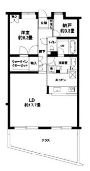 カスタリア参宮橋 106 間取り図