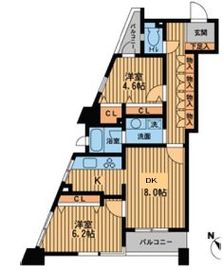 プライムアーバン新川 1201 間取り図