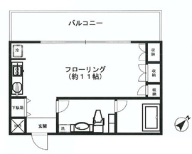 ラヴォーグ南青山 5階 間取り図