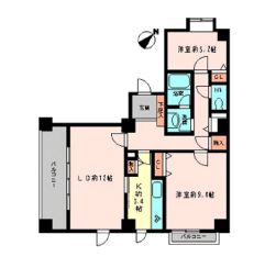 コロネード市ヶ谷 402 間取り図