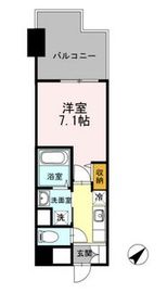 ヒルフラット大崎 502 間取り図