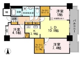 品川シーサイドビュータワー1 1304 間取り図