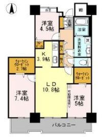 品川シーサイドビュータワー1 2709 間取り図