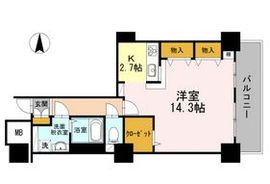 品川シーサイドビュータワー1 2402 間取り図