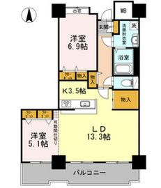 品川シーサイドビュータワー1 306 間取り図