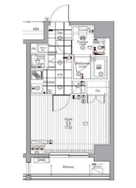 メイクスデザイン門前仲町2 3階 間取り図