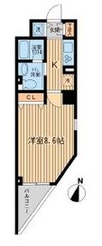 KDXレジデンス幡ヶ谷 804 間取り図