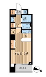 KDXレジデンス幡ヶ谷 1103 間取り図