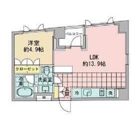 アズ日本橋人形町 602 間取り図