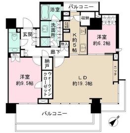 ザ・パークハウスグラン千鳥ヶ淵 8階 間取り図