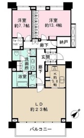 ザ・パークハウスグラン千鳥ヶ淵 9階 間取り図