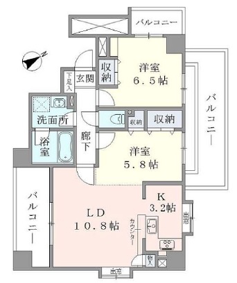 Apartment・H500 403 間取り図