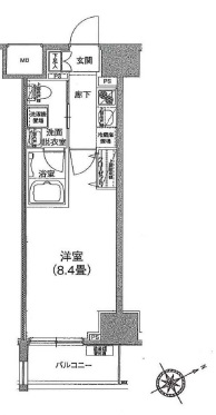 アイル芝浦東京ベイ 6階 間取り図